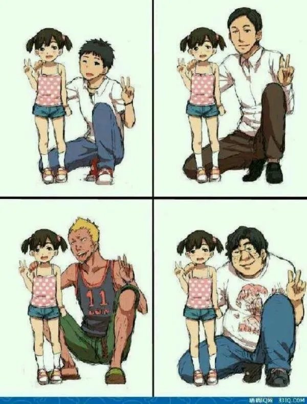 小女孩死前拍的四张照片,请判断谁是凶手