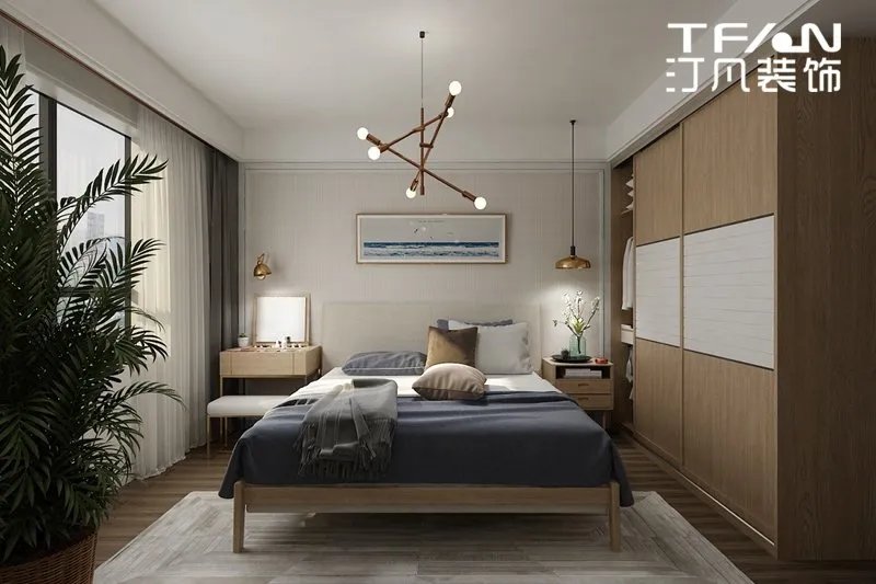 汀凡装饰作品|熔安家园 90平米现代风格案例项目名称：融安家...