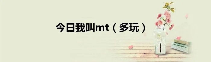 今日我叫mt（多玩）
