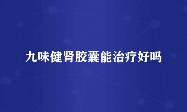 九味健肾胶囊能治疗好吗