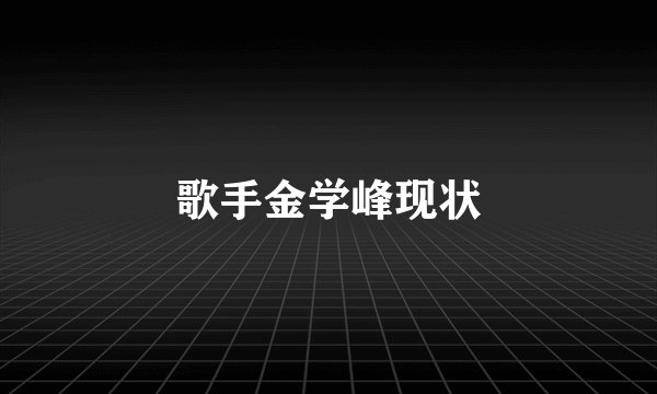 歌手金学峰现状