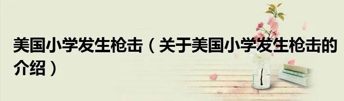 美国小学发生枪击（关于美国小学发生枪击的介绍）