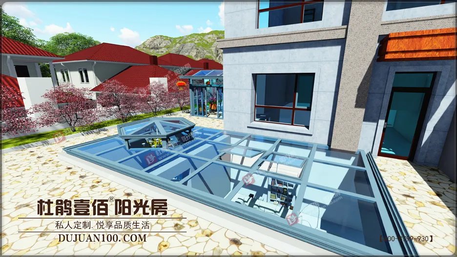 你的下沉小院阳光房里面藏着”小心机”（顺义丽樽封下沉小院阳光房设计图及案例分享）