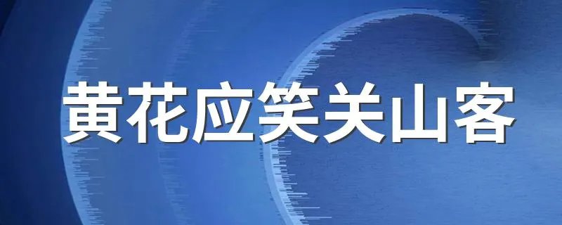 黄花应笑关山客 每岁登高在异乡是什么节日 黄花应笑关山客每岁登高在异乡是重阳节