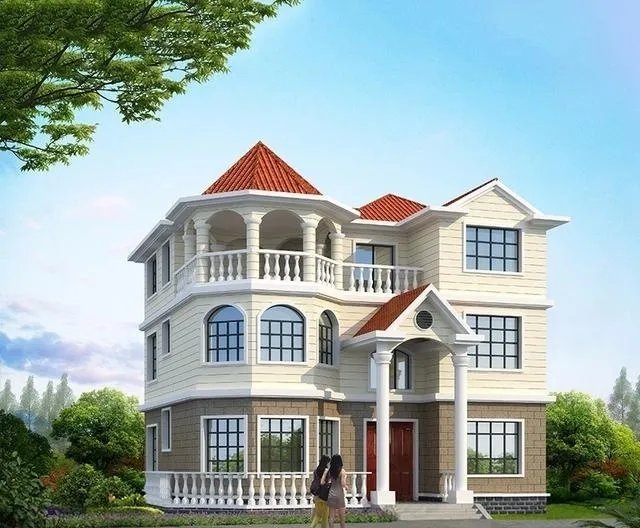 农村三层半小别墅设计图图片