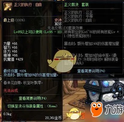 《DNF》95特殊装备是什么 特殊装备图文详解一览