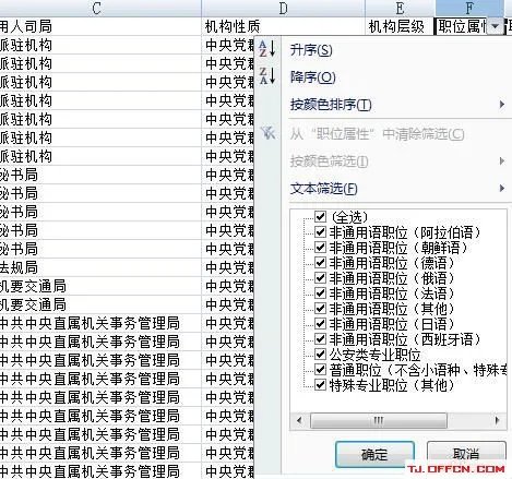 2018年国家公务员考试职位表都有哪些内容