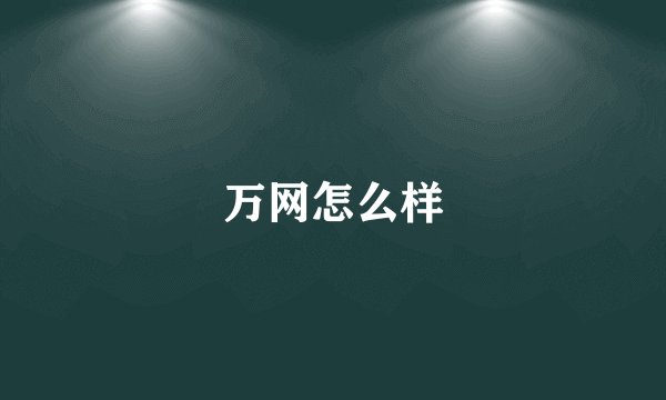 万网怎么样