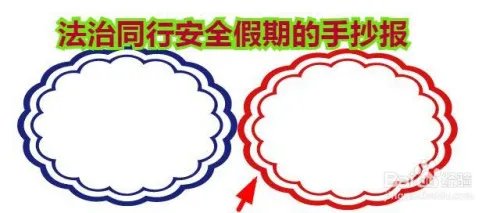 法治同行安全假期的手抄报