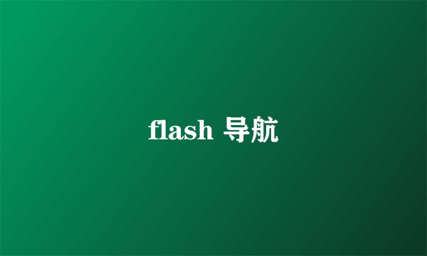 flash 导航