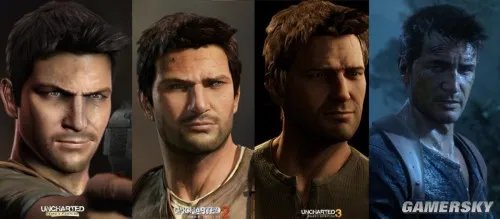 E3 2014：《神秘海域4：盗贼末路（Uncharted 4: A Thief’s End）》主角德雷克面貌进化图 新版已无可挑剔