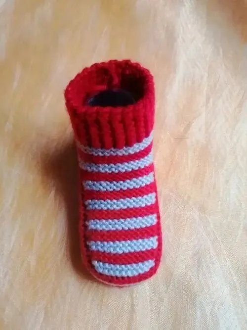 婴儿毛线鞋编织方法视频