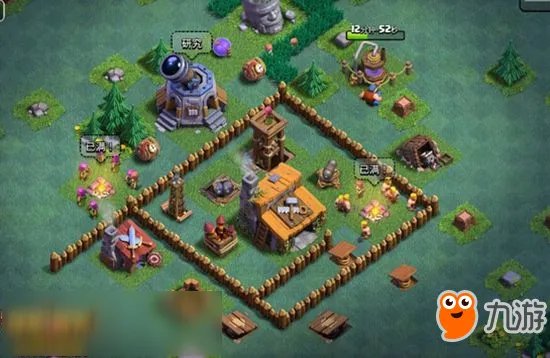 《部落冲突》建筑大师第二大本营阵型详解