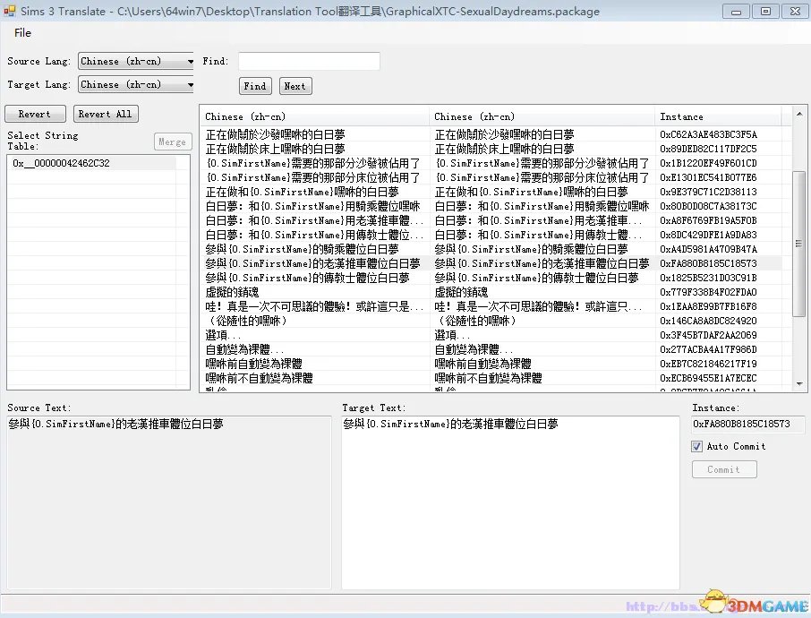 模拟人生3 MOD汉化软件 手动翻译外文MOD成中文