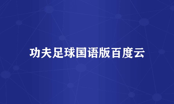 功夫足球国语版百度云