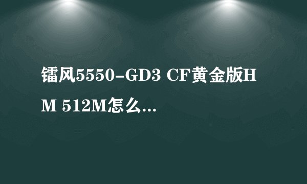 镭风5550-GD3 CF黄金版HM 512M怎么显示的5500