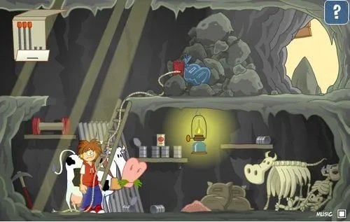 逃出山洞小游戏攻略