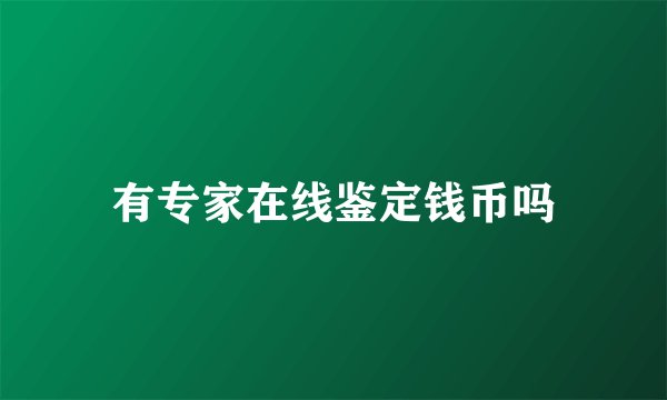 有专家在线鉴定钱币吗