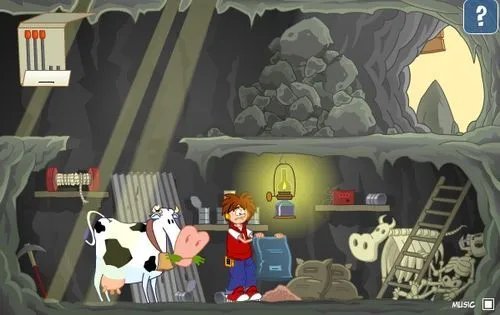 逃出山洞小游戏攻略