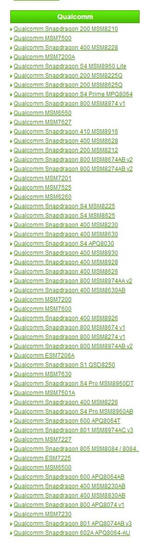 请问下高通msm8628是何物,为什么高通产品大全里没有