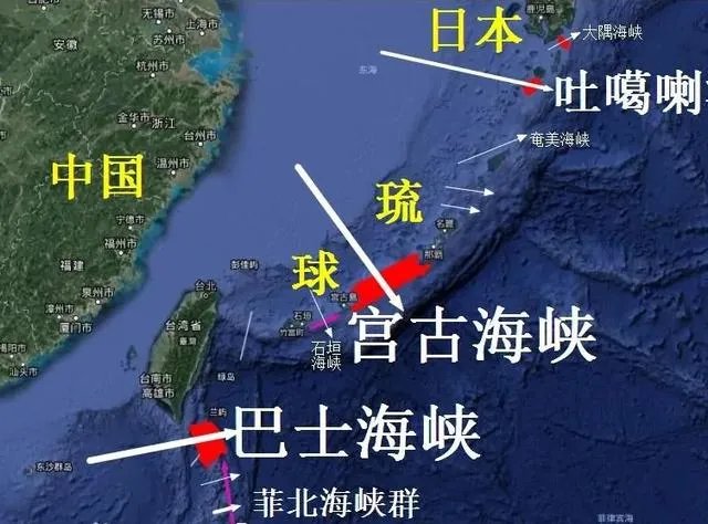 宫古海峡地图？