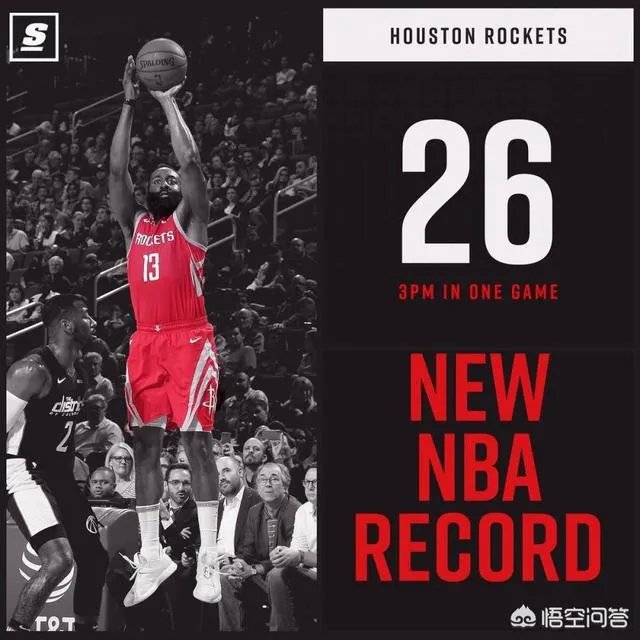 火箭单场26记三分