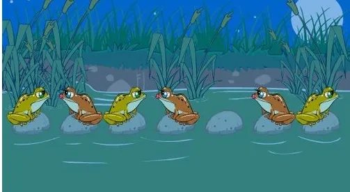 智力游戏小青蛙过河答案是什么?