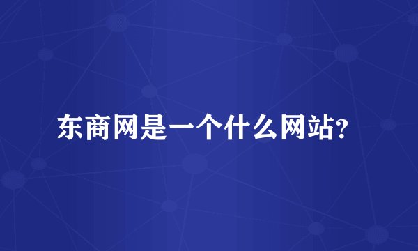 东商网是一个什么网站？