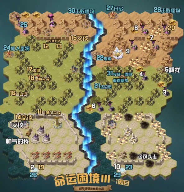 剑与远征命运困境3攻略路线图详细解析