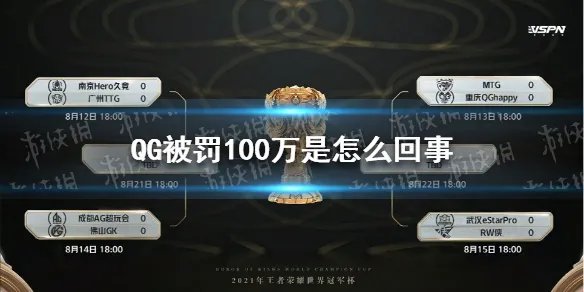 QG被罚100万是怎么回事 QGhappy控分事件