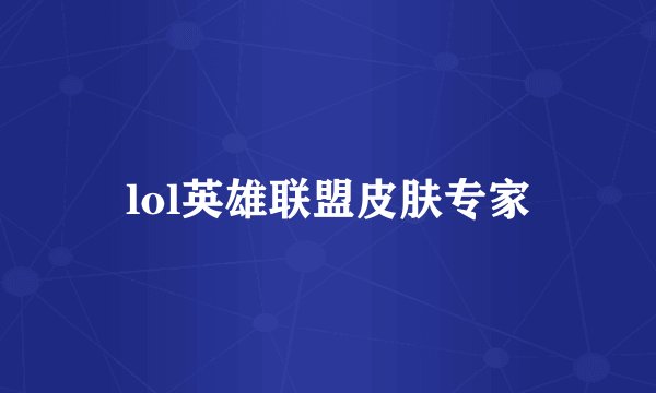 lol英雄联盟皮肤专家