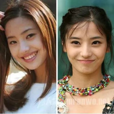 韩彩英整容前后对比照 平胸变巨乳变双眼皮
