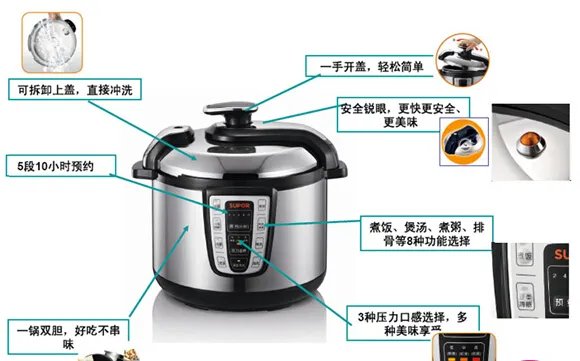 【详解】苏泊尔电压力锅使用说明书