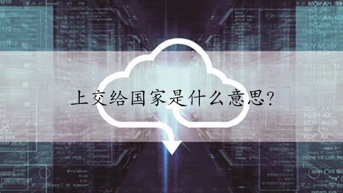 上交给国家是什么意思？