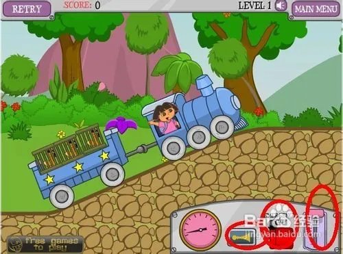 朵拉开火车怎么玩啊