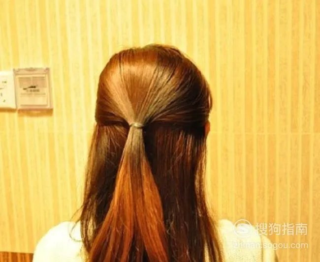 简单韩式短发发型扎法