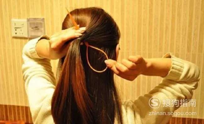 简单韩式短发发型扎法