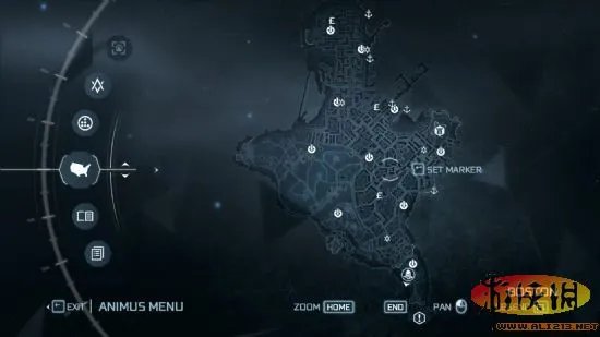 《刺客信条3》地区完整地图和详细狩猎地图分享