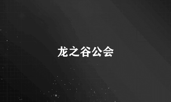 龙之谷公会