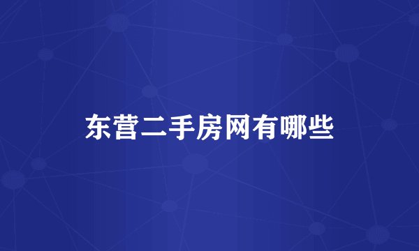 东营二手房网有哪些