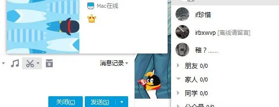 qq mac在线怎么显示