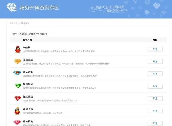 如何查询QQ业务的开通记录？
