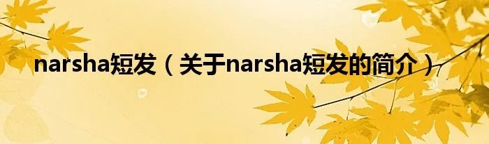 narsha短发（关于narsha短发的简介）