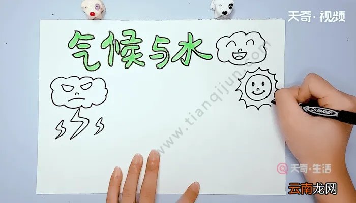 气候与水的主题手抄报 气候与水的主题手抄报画报