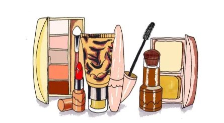 卡通画——化妆品套装的绘画技巧