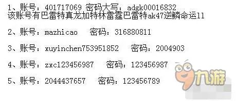 火线精英好号和密码没人玩真的 火线精英土豪号密码最新