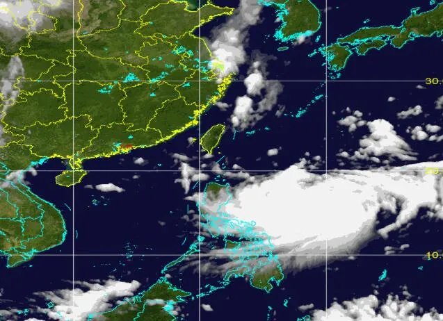九号台风最新路径实时发布系统云图 台风美莎克高清卫星云图更新
