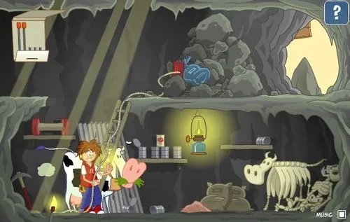 逃出山洞小游戏攻略