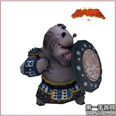 功夫熊猫序篇怪物介绍之犀牛盾牌手