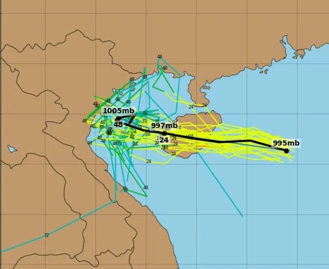 2020台风浪卡实时路径图 16号台风路径实时发布系统最新路径图
